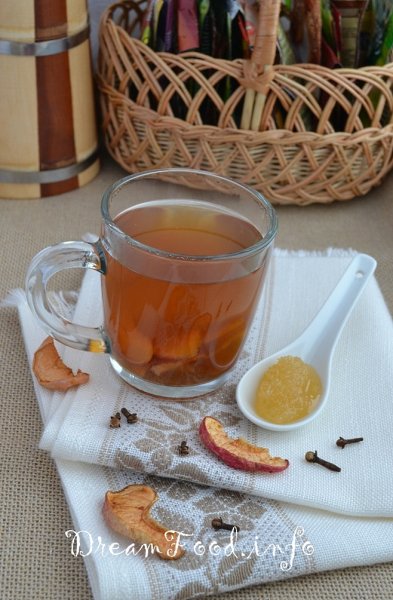 рецепт пряного чая с яблоками