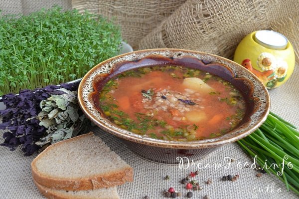 рецепт томатного супа с гречкой