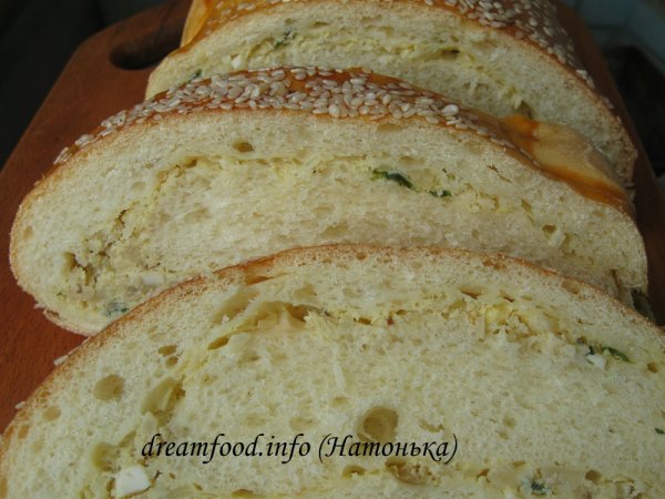 Хлеб с капустной начинкой