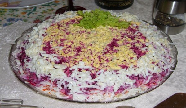 Рецепт салата селедка под шубой