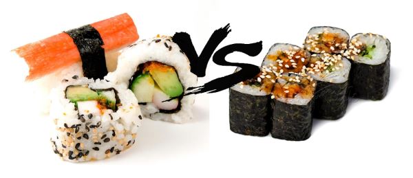 отличия между суши и роллами