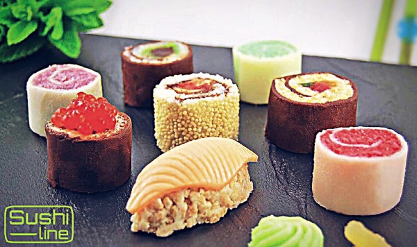 Сладкие суши Choco Mint